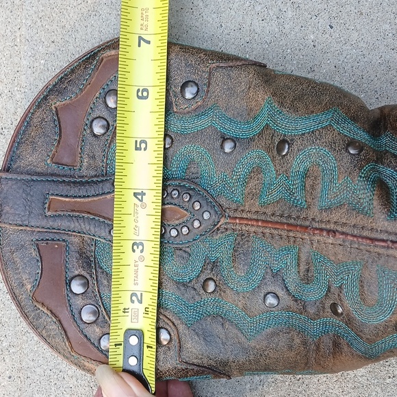 Justin Women's Marino Western Boot | Chocolate Sz 9 L4360 EUC - Picture 11 of 16